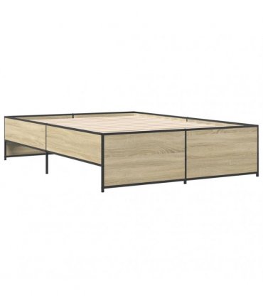 vidaXL Bed Frame without Mattress Sonoma Oak 120x190 cm