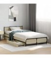 vidaXL Bed Frame with Drawers without Mattress Sonoma Oak 75x190 cm