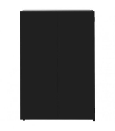 vidaXL Wheelie Bin Storage for 4 Bins Black 276x79x117 cm Steel