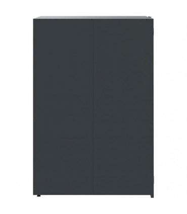 vidaXL Wheelie Bin Storage for 4 Bins Anthracite 276x79x117 cm Steel