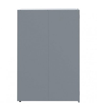 vidaXL Wheelie Bin Storage for 5 Bins Grey 345x79x117 cm Steel