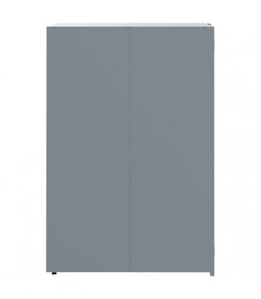 vidaXL Wheelie Bin Storage for 6 Bins Grey 414x79x117 cm Steel