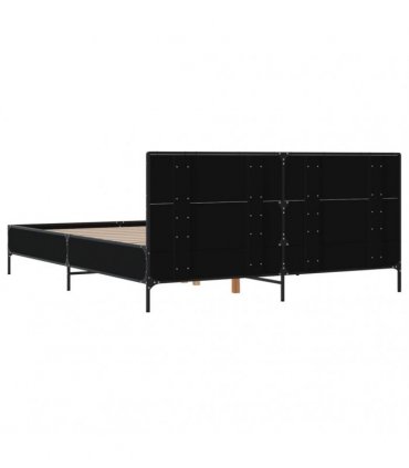 vidaXL Bed Frame without Mattress Black 120x200 cm