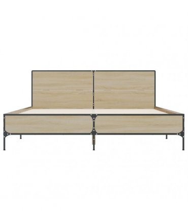 vidaXL Bed Frame without Mattress Sonoma Oak 120x200 cm