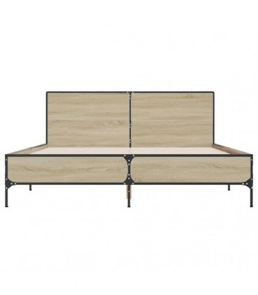 vidaXL Bed Frame without Mattress Sonoma Oak 150x200 cm