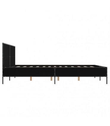 vidaXL Bed Frame without Mattress Black 160x200 cm