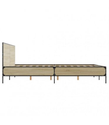 vidaXL Bed Frame without Mattress Sonoma Oak 160x200 cm