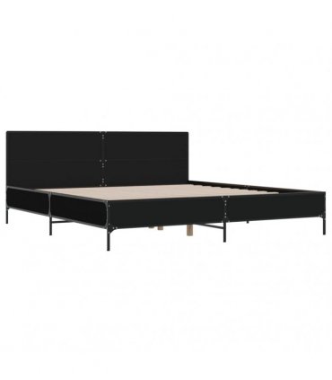 vidaXL Bed Frame without Mattress Black 200x200 cm