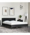 vidaXL Bed Frame without Mattress Black 120x190 cm