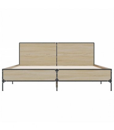 vidaXL Bed Frame without Mattress Sonoma Oak 120x190 cm