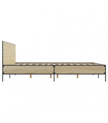 vidaXL Bed Frame without Mattress Sonoma Oak 120x190 cm