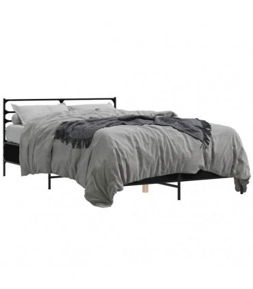 vidaXL Bed Frame without Mattress Black 120x200 cm