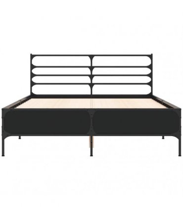 vidaXL Bed Frame without Mattress Black 120x200 cm