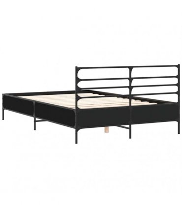 vidaXL Bed Frame without Mattress Black 120x200 cm