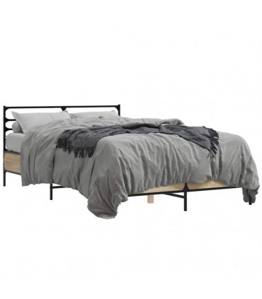 vidaXL Bed Frame without Mattress Sonoma Oak 120x200 cm