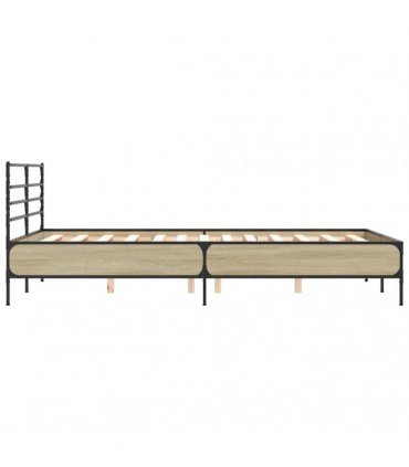 vidaXL Bed Frame without Mattress Sonoma Oak 120x200 cm
