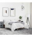 vidaXL Bed Frame without Mattress Smoked Oak 140x200 cm