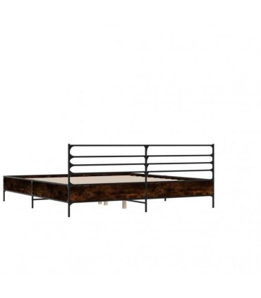 vidaXL Bed Frame without Mattress Brown Oak 140x200 cm