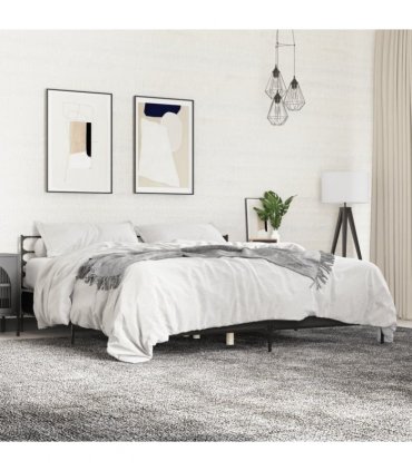 vidaXL Bed Frame without Mattress Black 180x200 cm