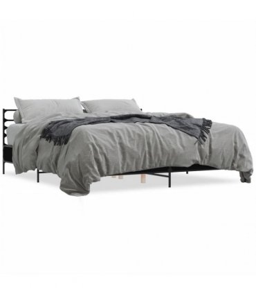 vidaXL Bed Frame without Mattress Black 180x200 cm