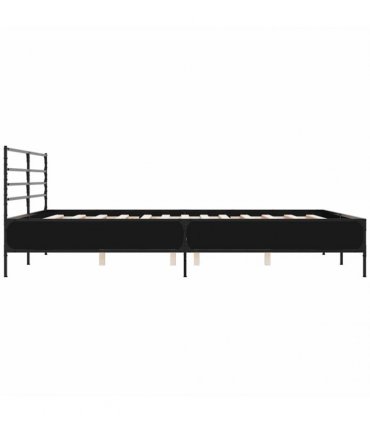vidaXL Bed Frame without Mattress Black 200x200 cm