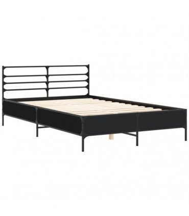 vidaXL Bed Frame without Mattress Black 120x190 cm