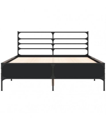 vidaXL Bed Frame without Mattress Black 120x190 cm
