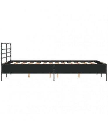 vidaXL Bed Frame without Mattress Black 120x190 cm
