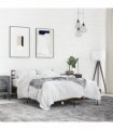 vidaXL Bed Frame without Mattress Smoked Oak 135x190 cm