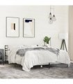 vidaXL Bed Frame without Mattress Grey Sonoma 135x190 cm
