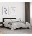 vidaXL Bed Frame without Mattress Black 140x200 cm
