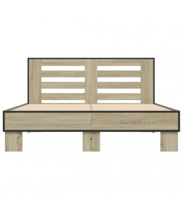 vidaXL Bed Frame without Mattress Sonoma Oak 120x200 cm