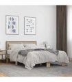 vidaXL Bed Frame without Mattress Sonoma Oak 140x190 cm