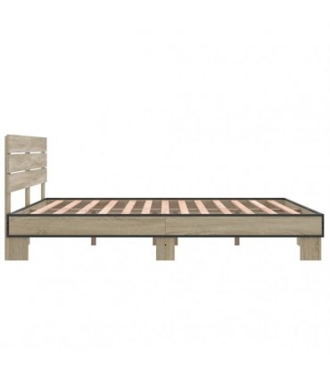 vidaXL Bed Frame without Mattress Sonoma Oak 150x200 cm