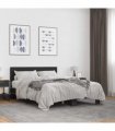 vidaXL Bed Frame without Mattress Black 120x200 cm