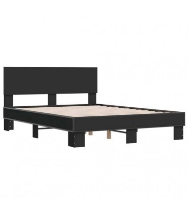 vidaXL Bed Frame without Mattress Black 120x200 cm