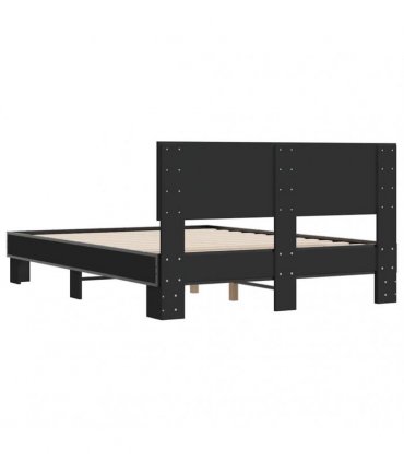 vidaXL Bed Frame without Mattress Black 120x200 cm