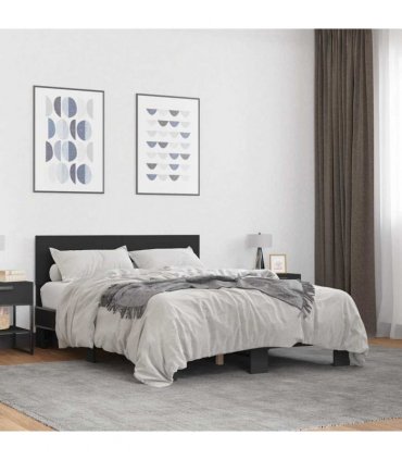 vidaXL Bed Frame without Mattress Black 120x190 cm