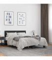 vidaXL Bed Frame without Mattress Black 120x190 cm