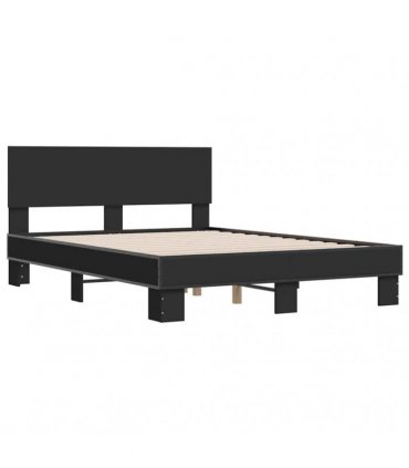 vidaXL Bed Frame without Mattress Black 120x190 cm