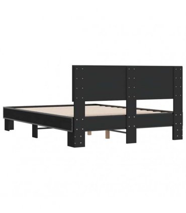 vidaXL Bed Frame without Mattress Black 120x190 cm