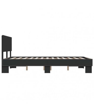 vidaXL Bed Frame without Mattress Black 120x190 cm