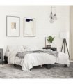 vidaXL Bed Frame without Mattress Black 150x200 cm