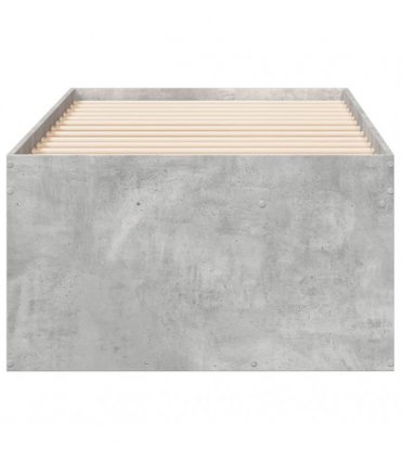 vidaXL Daybed with Drawers without Mattress Concrete Grey 100x200 cm