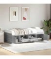 vidaXL Daybed with Drawers without Mattress Grey Sonoma 75x190 cm