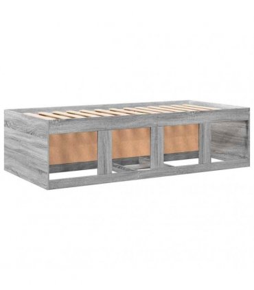 vidaXL Daybed with Drawers without Mattress Grey Sonoma 75x190 cm