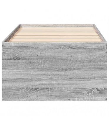 vidaXL Daybed with Drawers without Mattress Grey Sonoma 75x190 cm