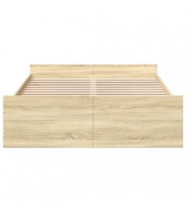 vidaXL Bed Frame with Drawers without Mattress Sonoma Oak 135x190 cm
