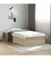 vidaXL Bed Frame with Drawers without Mattress Sonoma Oak 100x200 cm