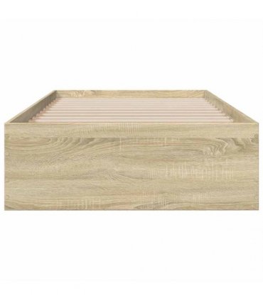 vidaXL Bed Frame with Drawers without Mattress Sonoma Oak 100x200 cm